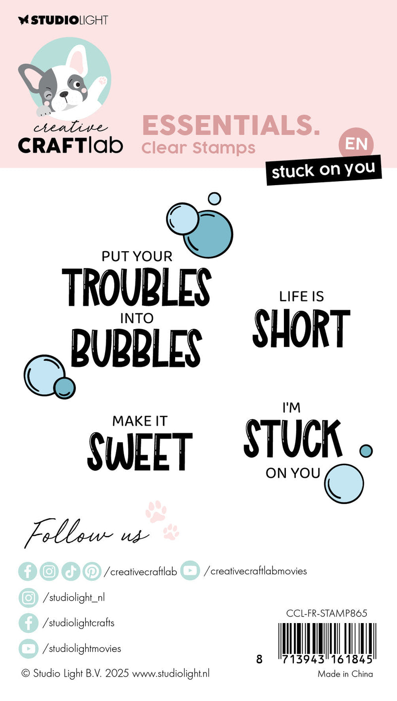 CCL Clear Stamp Stuck On You Essentials 7 Pieces-2