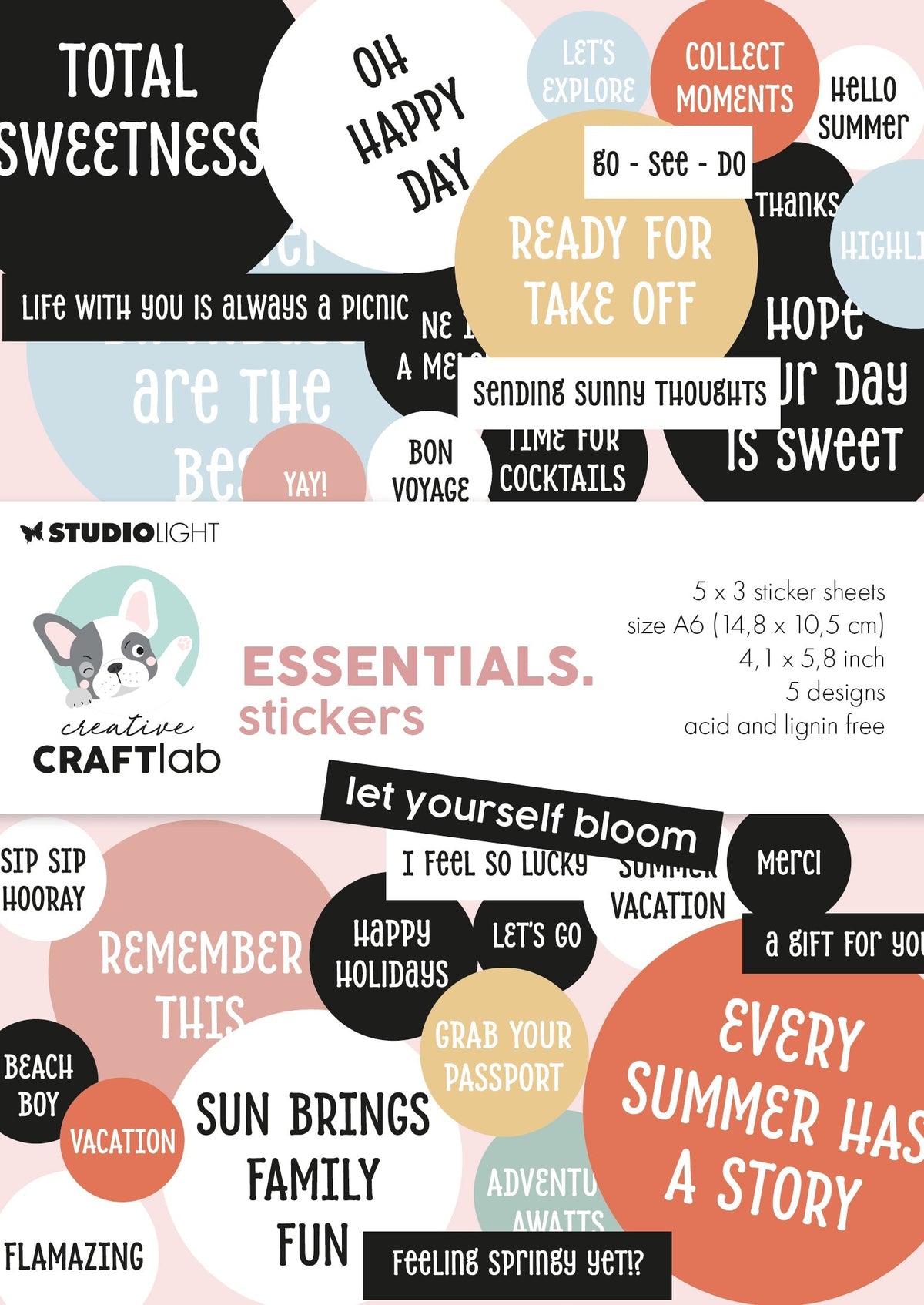 CCL Stickers Let Yourself Bloom Essentials 15 Sheets-1
