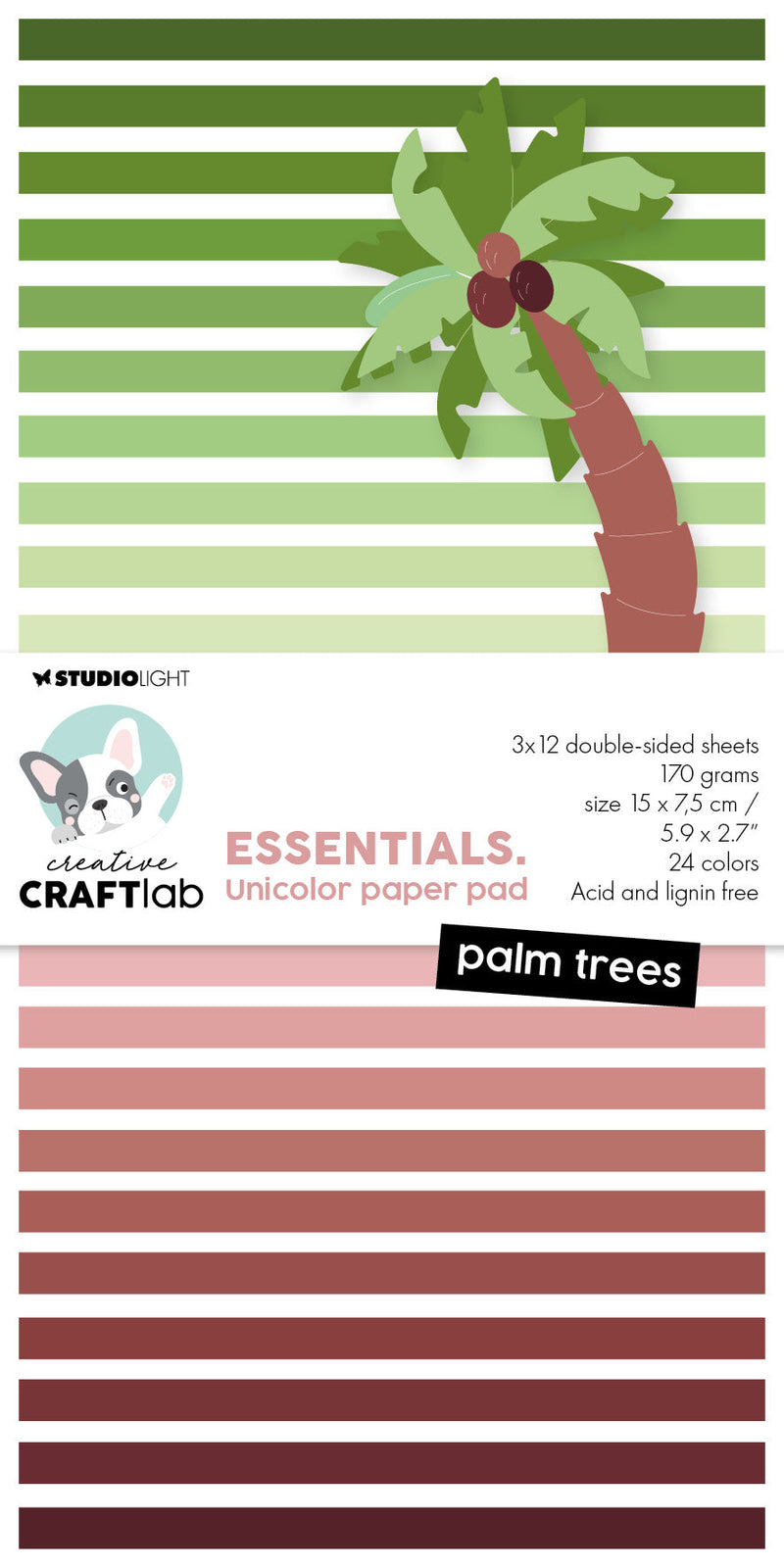 CCL Unicolor Paper Pad Palm Trees Essentials 24 SH-1