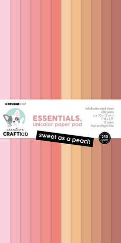 CCL Unicolor Paper Pad Sweet As A Peach Essentials 24 SH-1