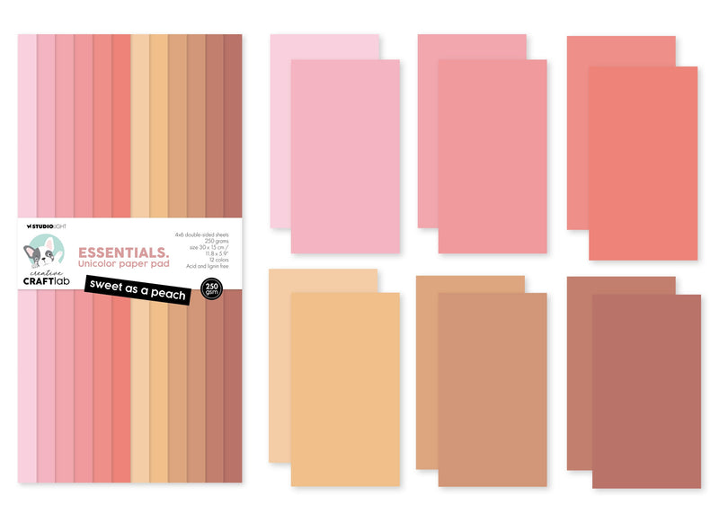 CCL Unicolor Paper Pad Sweet As A Peach Essentials 24 SH-2
