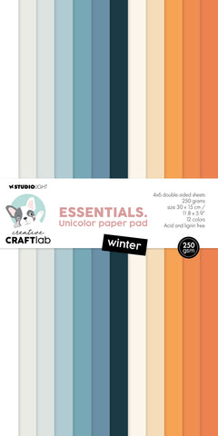 CCL Unicolor Paper Pad Winter Essentials 24 SH-1