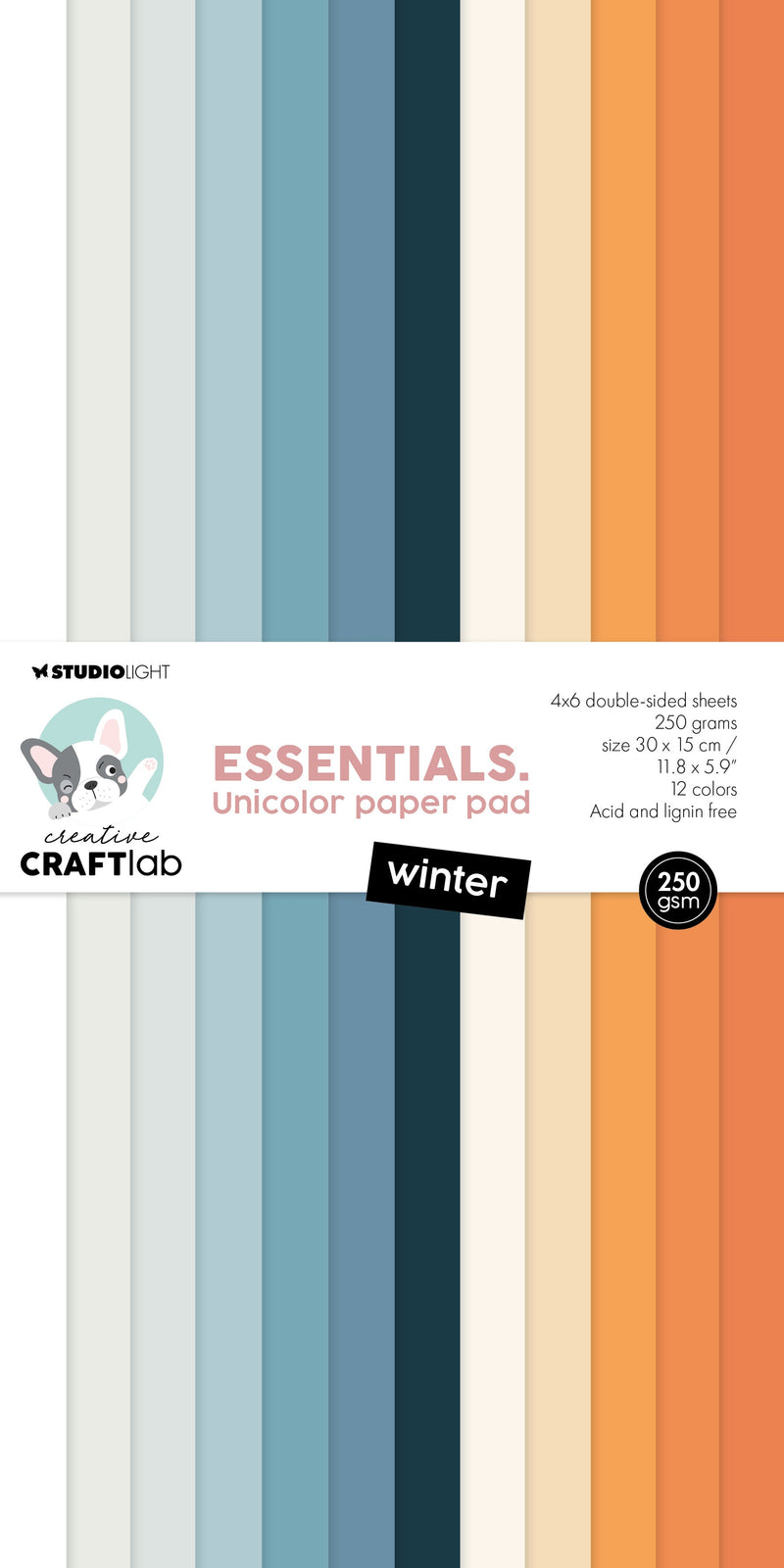 CCL Unicolor Paper Pad Winter Essentials 24 SH-1
