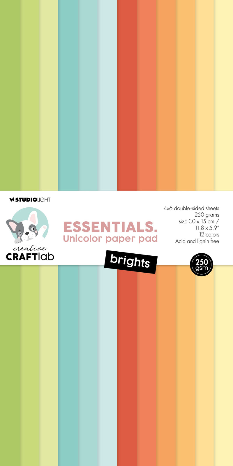 CCL Unicolor Paper Pad Brights Essentials 24 SH-1