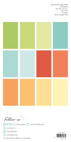 CCL Unicolor Paper Pad Brights Essentials 24 SH-3