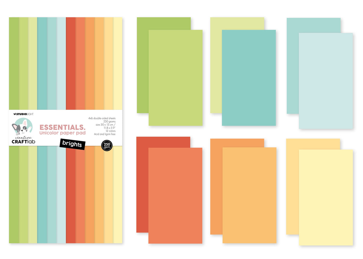 CCL Unicolor Paper Pad Brights Essentials 24 SH-2