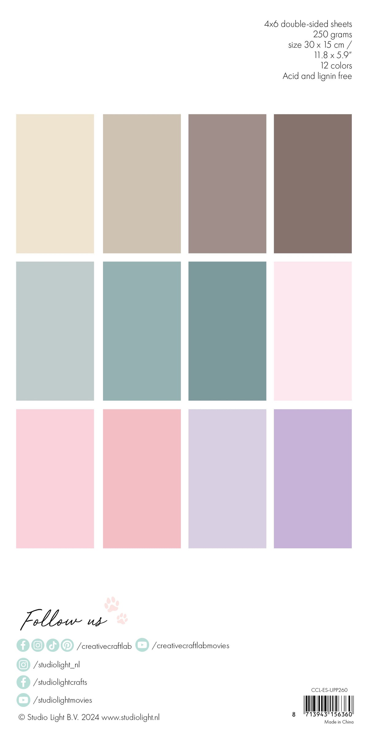 CCL Unicolor Paper Pad Felicia Essentials 24 SH-3