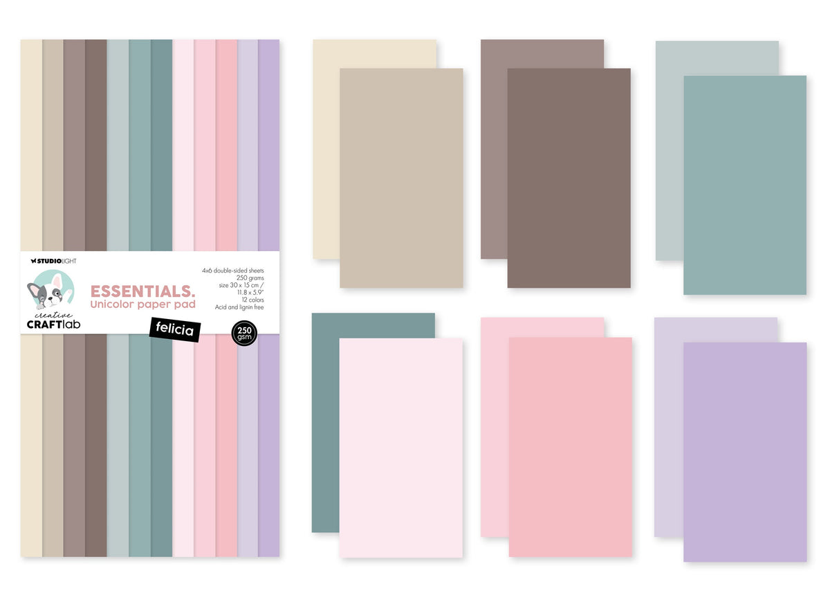 CCL Unicolor Paper Pad Felicia Essentials 24 SH-2