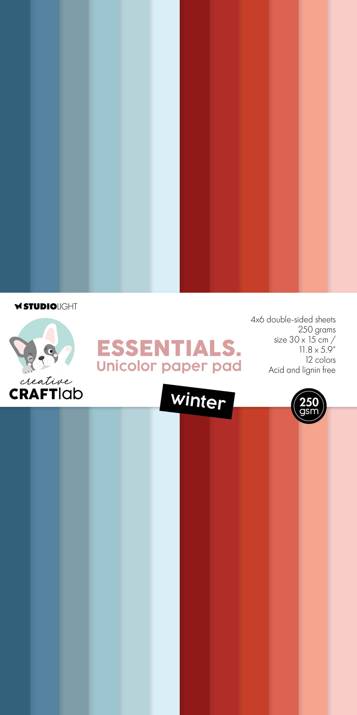CCL Uniclor Paper Pad Winter Essentials 300x150x9mm 24 Sheets-1