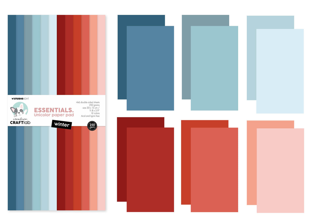 CCL Uniclor Paper Pad Winter Essentials 300x150x9mm 24 Sheets-2