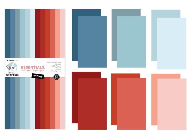 CCL Uniclor Paper Pad Winter Essentials 300x150x9mm 24 Sheets-2