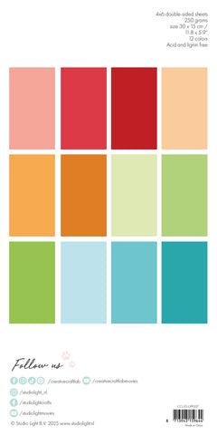 CCL Unicolor Paper Pad Rainbow Essentials 24 SH-2