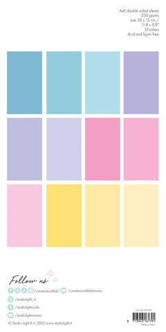 CCL Unicolor Paper Pad Sweet As Candy Essentials 24 Sheets-3