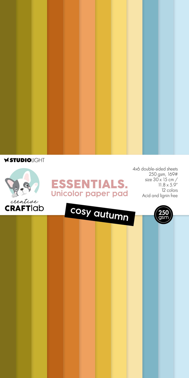 CCL Unicolor Paper Pad Cosy Autumn Essentials 24 Sheets-1