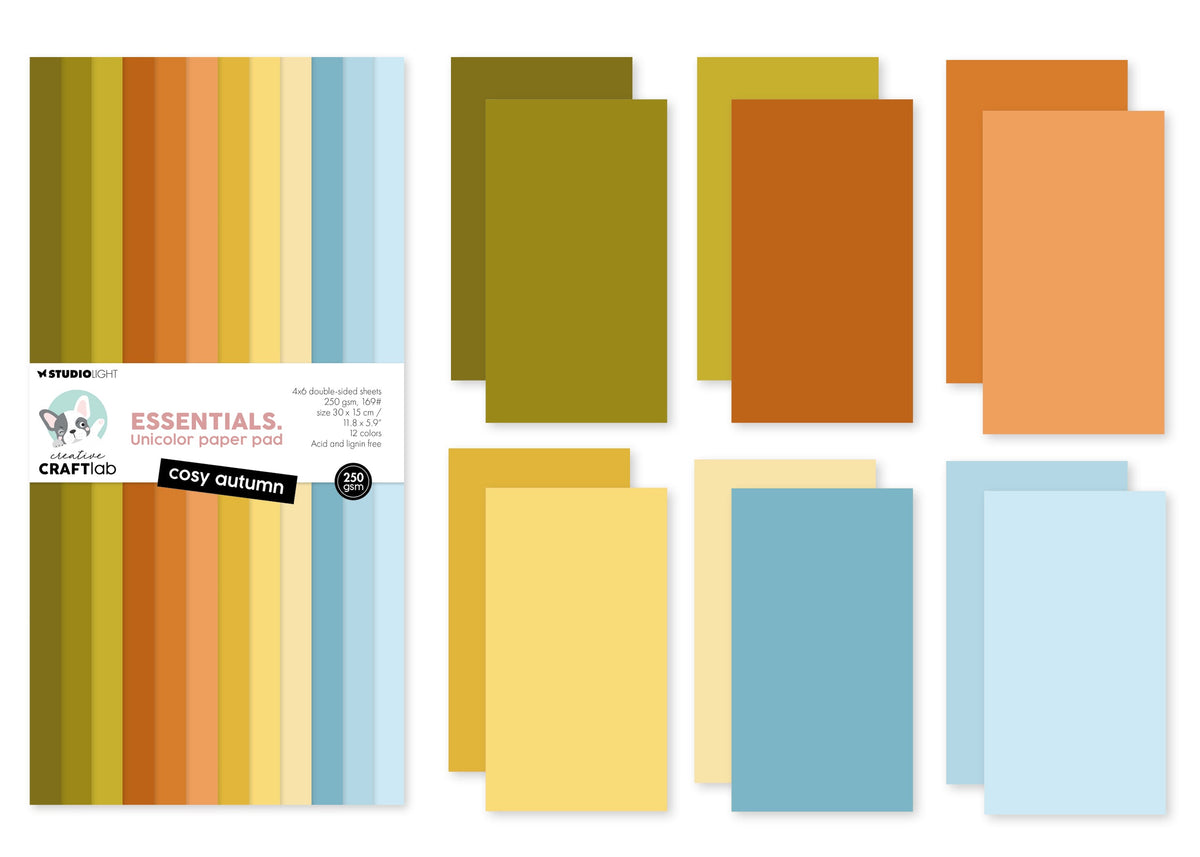 CCL Unicolor Paper Pad Cosy Autumn Essentials 24 Sheets-3