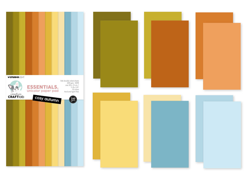 CCL Unicolor Paper Pad Cosy Autumn Essentials 24 Sheets-3