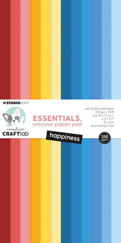 CCL Unicolor Paper Pad Happiness Essentials 24 Sheets-1