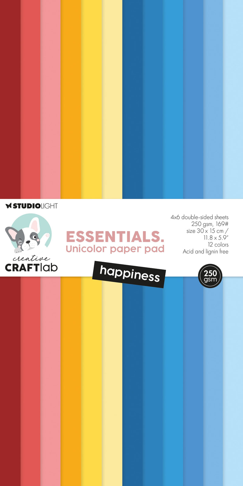 CCL Unicolor Paper Pad Happiness Essentials 24 Sheets-1