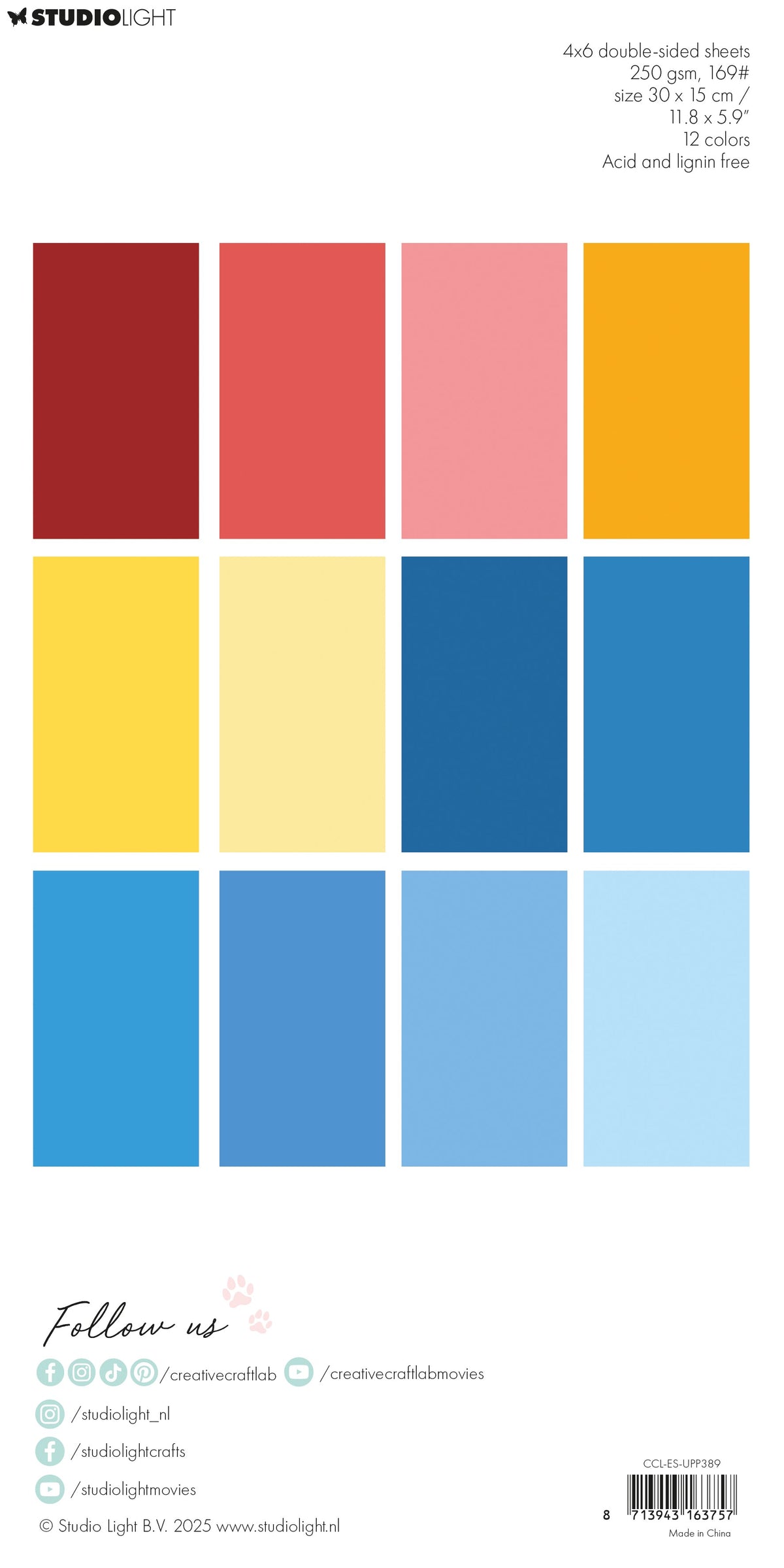 CCL Unicolor Paper Pad Happiness Essentials 24 Sheets-2