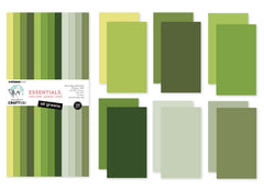 CCL Unicolor Paper Pad All Greens Essentials-3