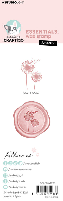 CCL Wax Stamp With Handle Dandelion Essentials 2 PC-2