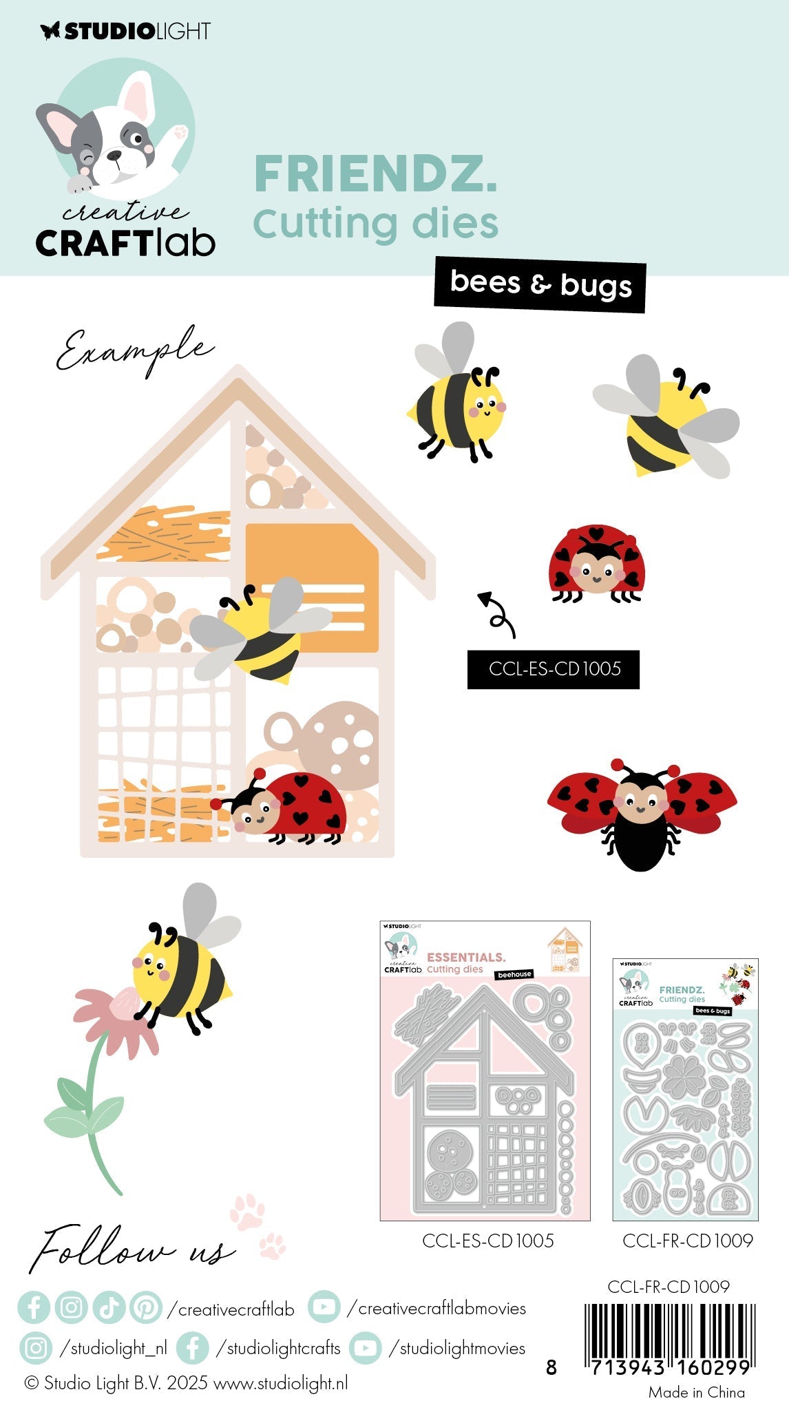 CCL Cutting Die Bees & Bugs Friendz 28 Pieces-2