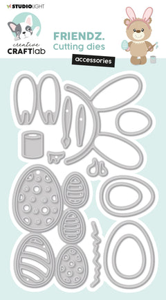 CCL Cutting Die Accessoires Easter Friendz 126x84x1mm 12 PC nr.506-1