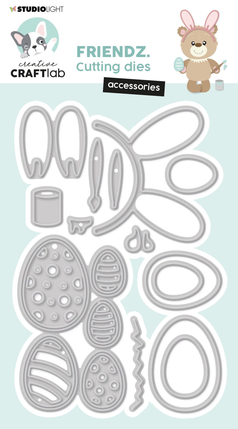 CCL Cutting Die Accessoires Easter Friendz 126x84x1mm 12 PC nr.506-1