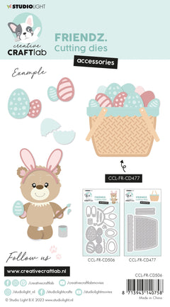 CCL Cutting Die Accessoires Easter Friendz 126x84x1mm 12 PC nr.506-4