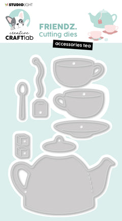 CCL Matrice de découpe Accessoires Tea Friendz 85x128x1mm 10 PC réf.729-1