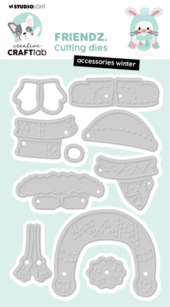 Matrices de découpe CCL Accessoires Winter Friendz 125x84x1mm 10 pièces n°759-1