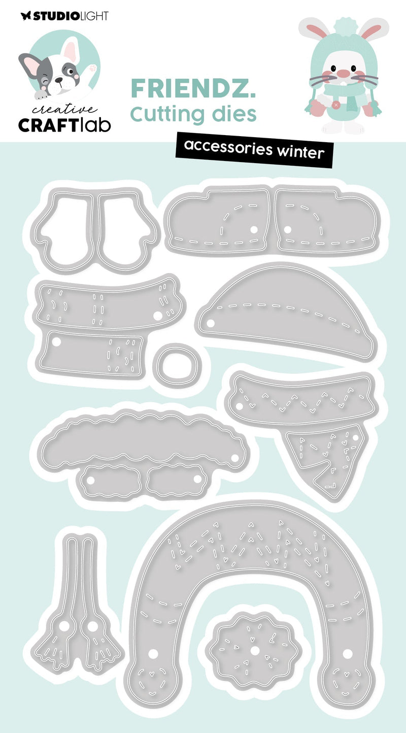 Matrices de découpe CCL Accessoires Winter Friendz 125x84x1mm 10 pièces n°759-1