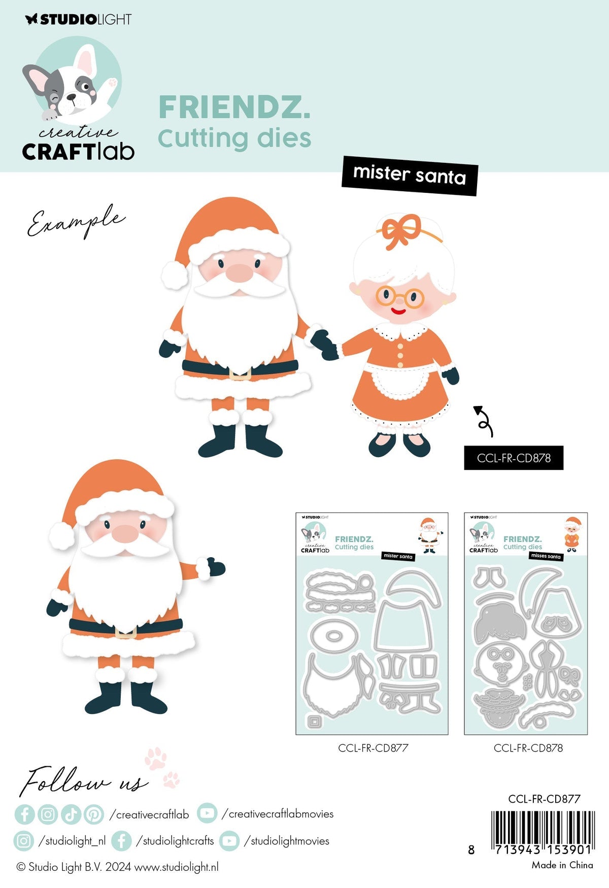 CCL Cutting Die Mister Santa Friendz 8 PC-2