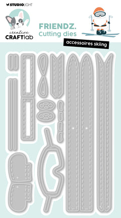 CCL Cutting Die Accessoires Skiing Friendz 11 PC-1