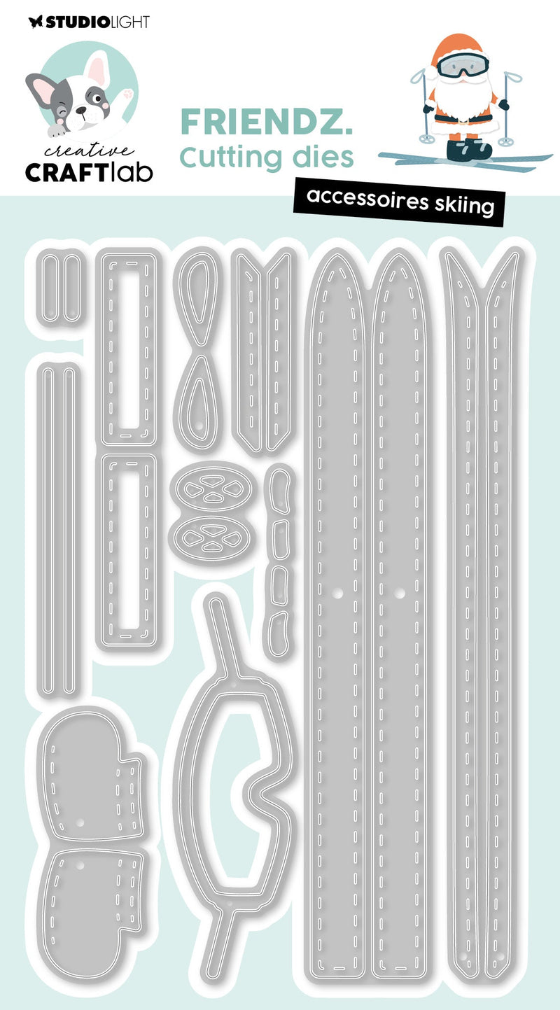 CCL Cutting Die Accessoires Skiing Friendz 11 PC-1