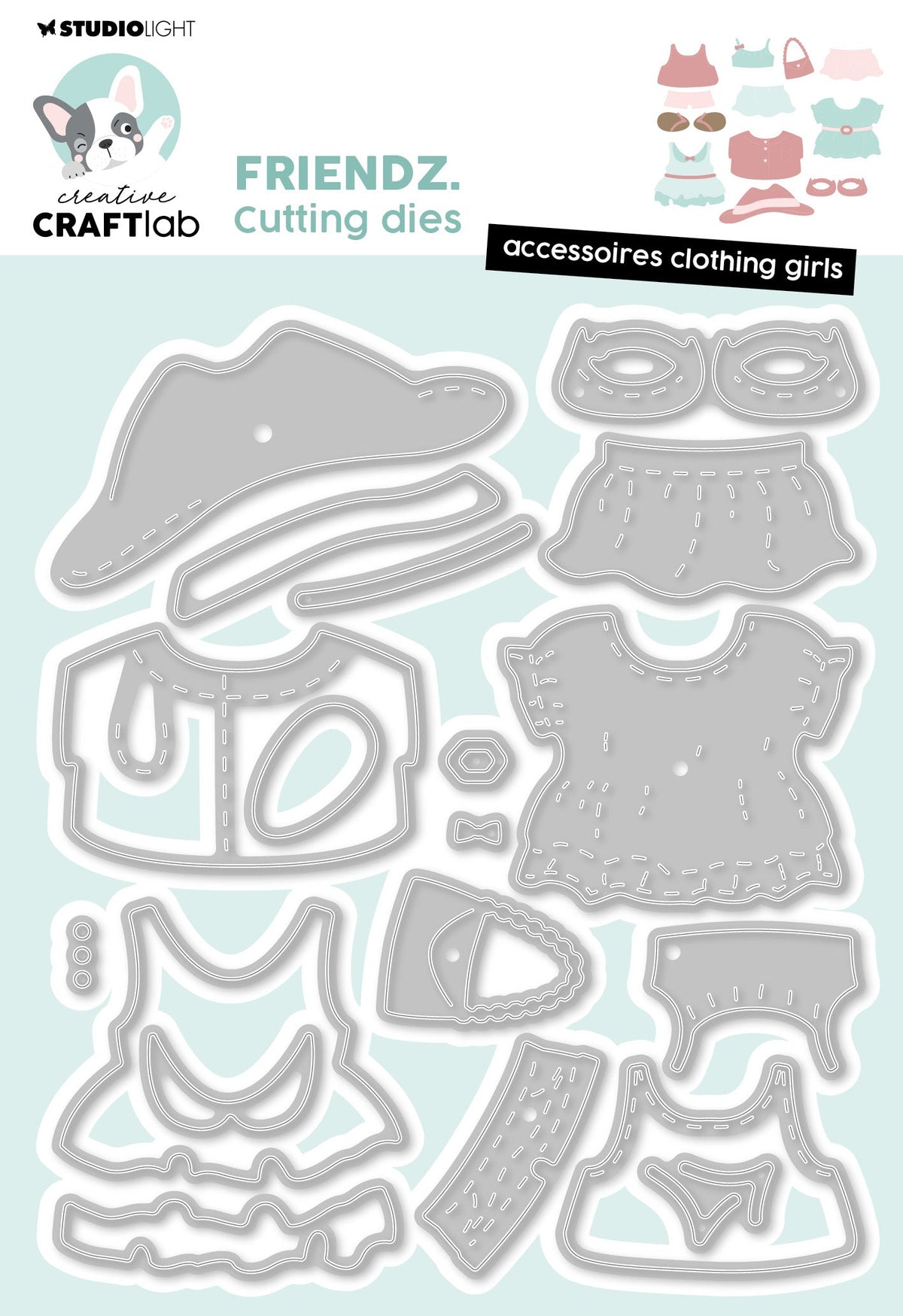 CCL Cutting Die Accessoires Clothing Girls Friendz 17 PC-1