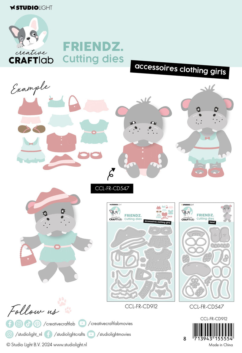CCL Cutting Die Accessoires Clothing Girls Friendz 17 PC-2