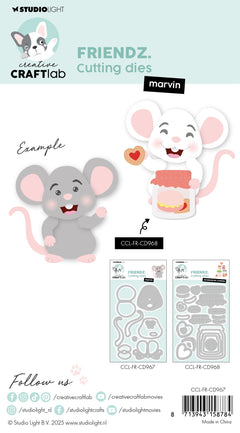 CCL Cutting Die Marvin Mouse Friendz 10 PC-2