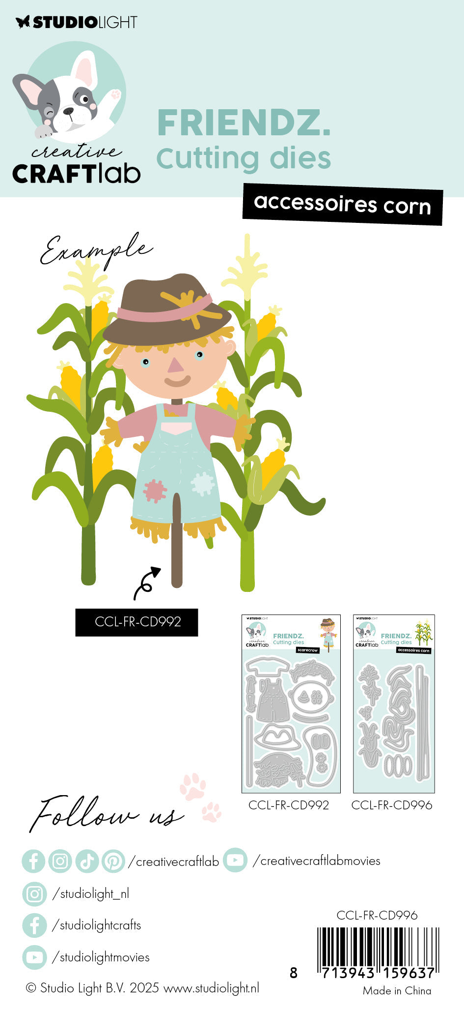 CCL Cutting Die Accessoires Corn Friendz 6 PC-2