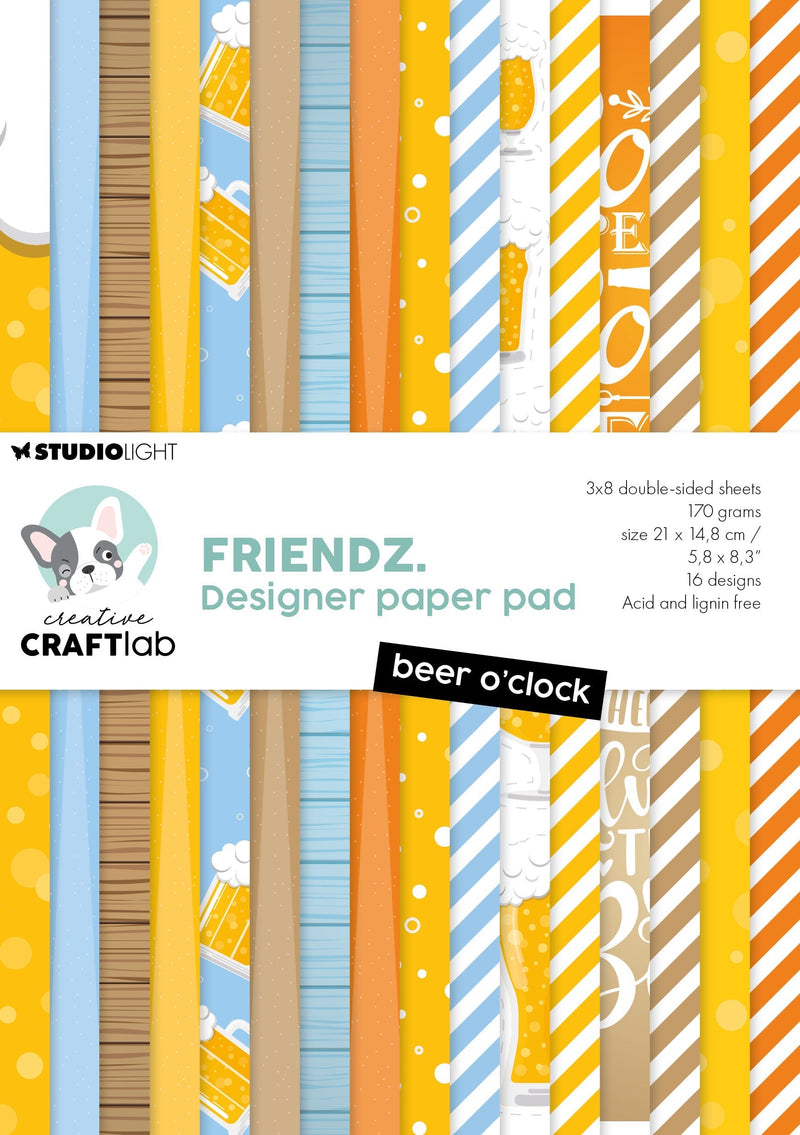 CCL Design Paper Pad Beer O'Clock Friendz 24 SH-1
