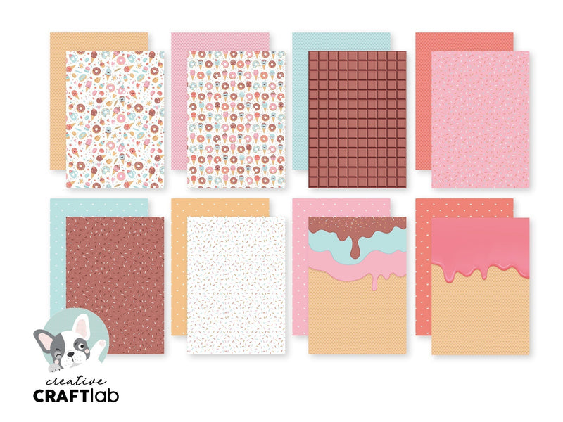 Bloc de papel para diseño CCL I Scream You Scream Friendz 24 hojas-3