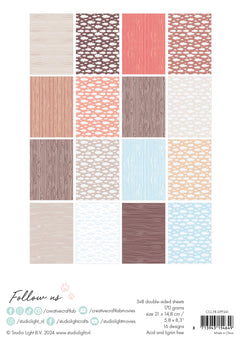 CCL Design Paper Pad Woodgrain Friendz 24 SH-3