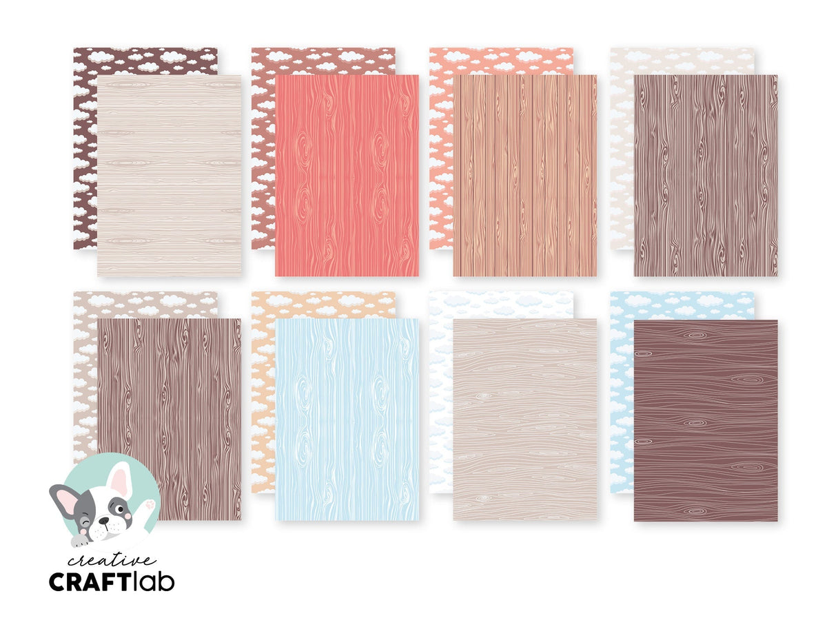 CCL Design Paper Pad Woodgrain Friendz 24 SH-2
