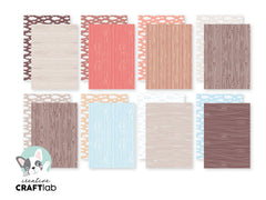 CCL Design Paper Pad Woodgrain Friendz 24 SH-2
