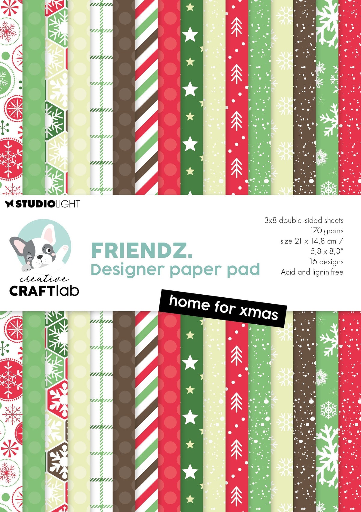 CCL Design Paper Pad Home For Xmas Friendz 24 SH-1