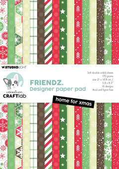 CCL Design Paper Pad Home For Xmas Friendz 24 SH-1