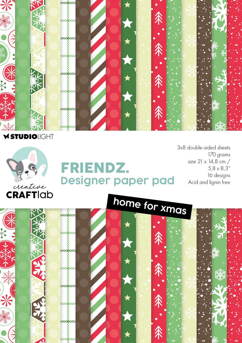 CCL Design Paper Pad Home For Xmas Friendz 24 SH-1