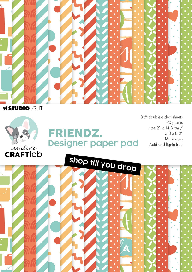 CCL Design Paper Pad Shop Till You Drop Friendz 24 SH-1
