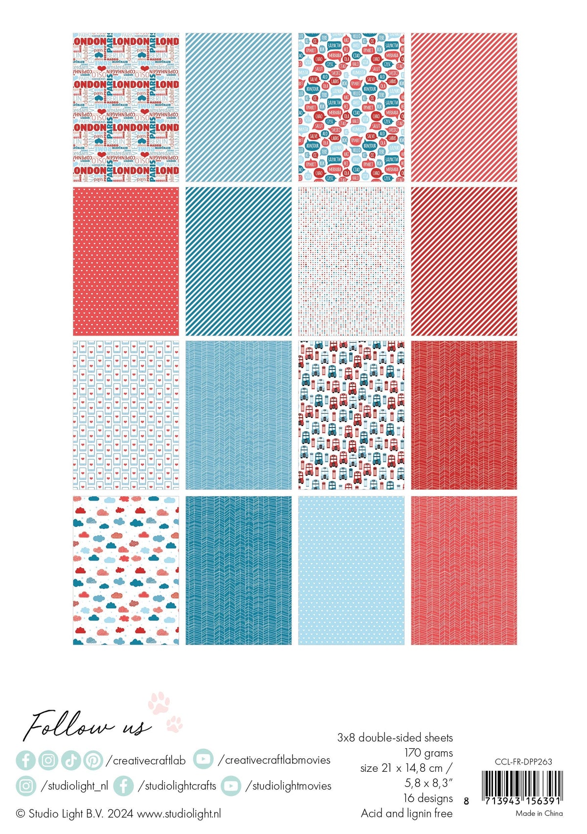 CCL Designer Paper Pad Let's Connect Friendz 24 SH-2