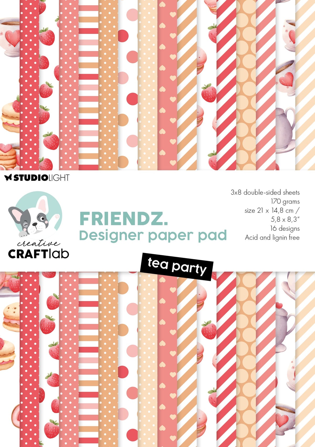 CCL Design Paper Pad Tea Party Friendz 24 SH-1